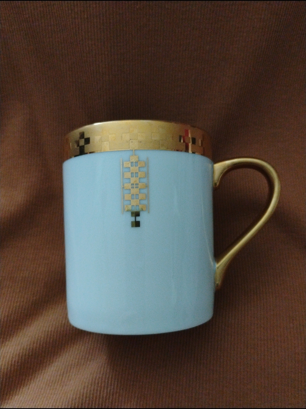 Tiffany & Co. Gold And White Imperial Mug